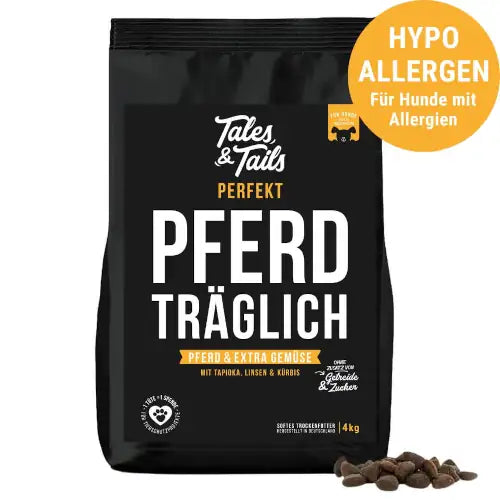 Tales & Tails perfekt Pferdträglich - softes Trockenfutter mit 58% Pferd 4kg